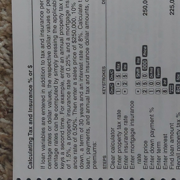 Qualifier Plus IIIx real estate pocket finance calculator - Picture 9 of 9